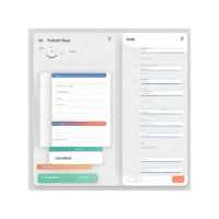 image of a minimalistic goal setting and tracking application