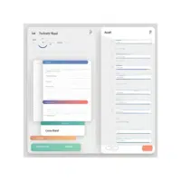 image of a minimalistic goal setting and tracking application