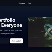Alphora landing page - “Modern Portfolio Theory for Everyone”